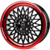 Borbet B 7x17 4x100 ET38 black rim red