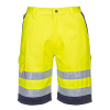 PORTWEST HI-VIS L043 / Reflexné kraťasy - HV žltá/námorná modrá XXL