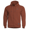 Mikina PHAETON ZIP s kapucňou MAROON RED veľ.L