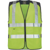 CERVA KNOXFIELD HVPS / HI-VIS pracovná vesta s tlačenými 5 cm reflexnými pruhmi - žltá XL