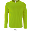 SOL'S | Sporty LSL Men, Pánske šport. tričko s dl. rukávom, zelená neon, L