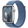 Apple Watch Series 9 GPS 45mm Silver Aluminum / Sport Loop Winter Blue MR9F3QC/A