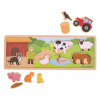 Bigjigs Toys Magnetické puzzle farma