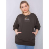 Dámska plus size blúzka MESSINA dark khaki