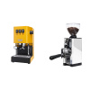 Gaggia Classic E24 BC, yellow + Eureka Mignon Libra 65 All Purpose, CR white