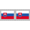Dočasné nalepovacie tetovanie pre fanúšikov vlajka Slovenskej republiky, Slovensko, SR