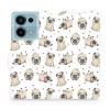 Flipové pouzdro Mobiwear - Xiaomi Redmi Note 13 Pro 4G / Poco M6 Pro 4G - M097P Mopsíci (Knížkové flip pouzdro, obal, kryt na mobil Xiaomi Redmi Note 13 Pro 4G / Poco M6 Pro 4G - M097P Mopsíci, materi