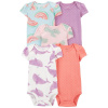 CARTER'S Body krátky rukáv Multi holka 5ks 9m/vel. 74