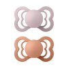 BIBS Supreme cumlíky z prírodného kaučuku 2ks - veľkosť 1 rôzne druhy pink-plum/peach