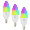 Inteligentná žiarovka IMMAX NEO LITE SMART sada 3x žárovka LED E14 6W RGB+CCT, stmívatelná, Wi-Fi, Beacon, DO, TUYA 07716CDO