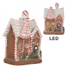 Clayre & Eef Perníková LED chalúpka Gingerbread Cott - 16*12*23 cm - Clayre & Eef