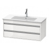 Duravit Ketho - Umývadlová skrinka 48x100x48 cm, 2 zásuvky, lesklá biela KT643002222