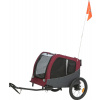 Vozík za bicykel, M: 66 × 74 × 76/136 cm, do 22 kg, sivá/červená
