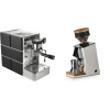 Stone Espresso Mine Black + Eureka Mignon Single Dose, White & Oak