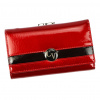 Dámska peňaženka Cavaldi H23-2-SH z hovädzej kože v červenej farbe