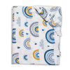 Baby Nellys bavlna prestieradlo Dúha modrá 70x140