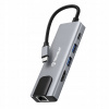 Dokovacia stanica Techsuit NetBridge 5 v 1 (H1) - Type-C je 1x USB2.0, 1x