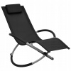 Záhradné lehátko - Vidaxl Deckchair pre deti, oceľ, čierna (Vidaxl Deckchair pre deti, oceľ, čierna)