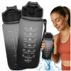 Motivačná fľaša na vodu TRESSARI fľaša na pitie TRITAN s držiakom 600 ml BPA FREE