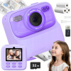 DETSKÝ FOTOAPARÁT POLAROID S TLAČIARŇOU, OKAMŽITÁ TLAČ, 1080P, 32GB