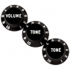 Fender Stratocaster Knobs, Black