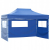 VidaXL Rozkladací stan s 3 stenami, 3 x 4,5 m, modrý