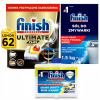 Finish Ultimate Plus 62 Lemon Čistič Soľ 1,5 kg