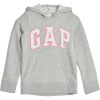 GAP LOGO HOOD sivá,biela,ružová Dievčenská mikina XXL