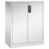 Kancelárska skriňa Acurado - príručná, krídlové dvere, 930 x 500 x 1200 mm, bledosivá