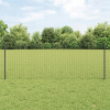 Euro plot s 11 stĺpikmi sivý 0,8x25 m oceľ