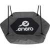ENERO Šestihranná houpačka Čapí hnízdo Šedá (průměr 90 cm)
