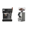 Ascaso Steel DUO PID PLUS, Black&Wood + Eureka Mignon Specialita Smart, CR chrome