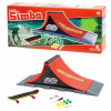 Simba Prstový skateboard s rampou 27x10x9 červená