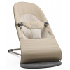 Lehátko Babybjorn Balance Soft cotton Khaki/Beige , tmavě šedá konstrukce