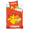 Carbotex Detská posteľná bielizeň Pokémoni Eevee a Pikachu