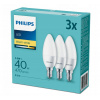 LED žiarovka Philips E14 5,5W (ekvivalent 40W) 470lm, 3 ks