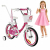 Detský bicykel 16 palcov, hliníkový bicykel pre dievča s vodiacou tyčou