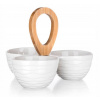 Banquet miska dělená BRILLANTE Bamboo 24x24x18,5 cm