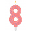 Legami Narodeninová sviečka na tortu Legami Maxi Cake Candle - Maxi Candle - Pink - 8