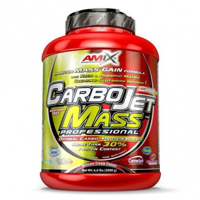 Amix Nutrition CarboJet Mass Professional 3000g - Jahoda, Banán