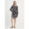 Šaty Desigual FLOR ACRILICA 25WWVW09 čierna S