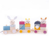 Bigjigs Toys Bigjigs Baby Drevený vláčik so zvieratkami