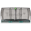 Trampolína s ochrannou sieťou Allure Premium ground Exit Toys prízemná 244*427 cm zelená
