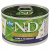 Krmivo pre psov FARMINA N&D Prime Jahňacie s čučoriedkami 140 g
