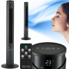 Stĺpový ventilátor LOVIO AirWave stĺpový ventilátor, čierny (Stojanový stĺpový ventilátor, TICHÝ, S DIAĽKOVÝM OVLÁDANÍM, ČIERNA Lovio)