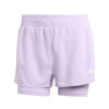 adidas Own the Run 2-in-1 Running Shorts Womens Powder Plum 14 (L)