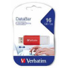 Verbatim USB flash disk, 2.0, 16GB, DataBar, červený, 49453, na archiváciu dát