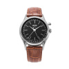 Vulcain Cricket President 36 mm - čierne - Brown Alligator + 5 rokov záruka a darček ZADARMO
