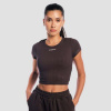 Dámske tričko Cropped Aura Tee Brown - GymBeam Veľkosť: L 109576-4-L