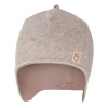 Little Angel Čiapka laponka fleece bambus Outlast® Hnedý melír Veľ. 4 (45 - 48 cm)